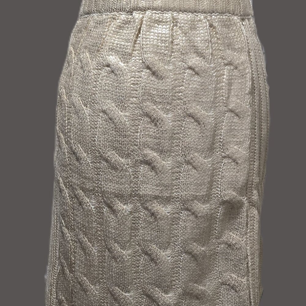 Eloquii Ivory Knit Skirt with Gold Foil - Plus Size 14/16 - NWT